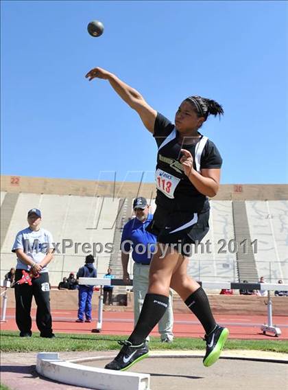 Thumbnail 1 in Sacramento Meet of Champions (Girls Shot Put) photogallery.