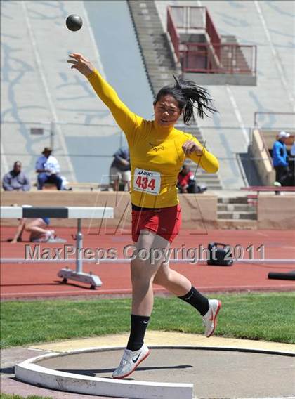 Thumbnail 2 in Sacramento Meet of Champions (Girls Shot Put) photogallery.