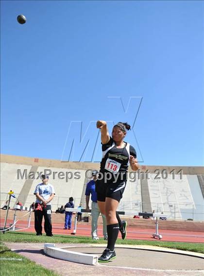 Thumbnail 2 in Sacramento Meet of Champions (Girls Shot Put) photogallery.