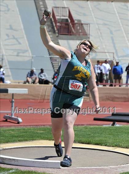Thumbnail 2 in Sacramento Meet of Champions (Girls Shot Put) photogallery.