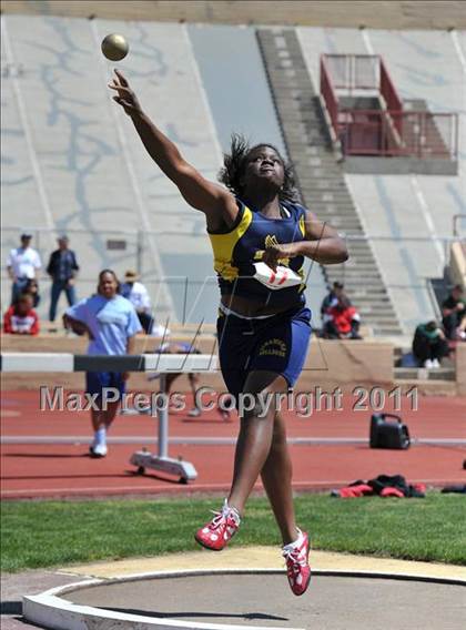 Thumbnail 3 in Sacramento Meet of Champions (Girls Shot Put) photogallery.