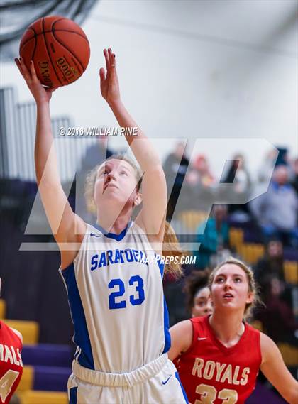 Thumbnail 1 in Saratoga Springs vs. Holy Redeemer (Amsterdam Holiday College Showcase) photogallery.