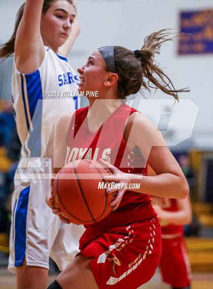 Thumbnail 3 in Saratoga Springs vs. Holy Redeemer (Amsterdam Holiday College Showcase) photogallery.