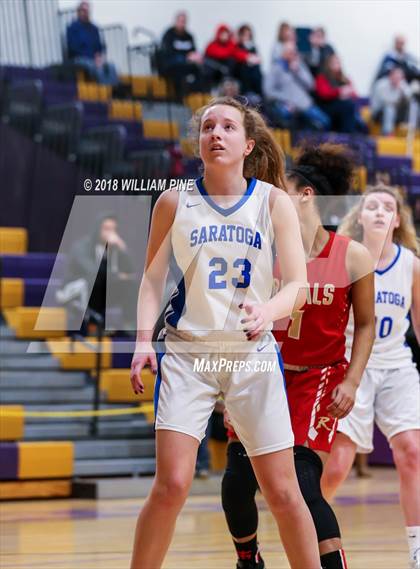 Thumbnail 2 in Saratoga Springs vs. Holy Redeemer (Amsterdam Holiday College Showcase) photogallery.
