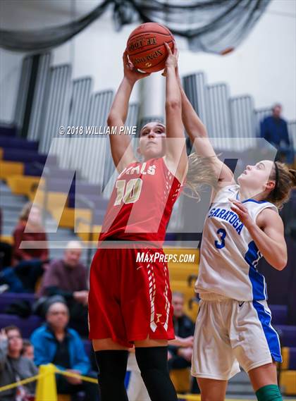 Thumbnail 1 in Saratoga Springs vs. Holy Redeemer (Amsterdam Holiday College Showcase) photogallery.