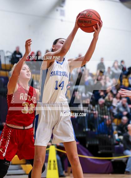 Thumbnail 2 in Saratoga Springs vs. Holy Redeemer (Amsterdam Holiday College Showcase) photogallery.