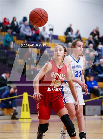 Thumbnail 1 in Saratoga Springs vs. Holy Redeemer (Amsterdam Holiday College Showcase) photogallery.