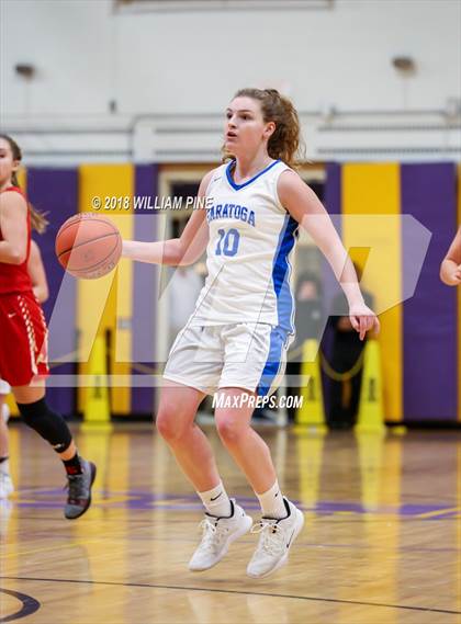 Thumbnail 3 in Saratoga Springs vs. Holy Redeemer (Amsterdam Holiday College Showcase) photogallery.