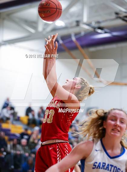 Thumbnail 3 in Saratoga Springs vs. Holy Redeemer (Amsterdam Holiday College Showcase) photogallery.