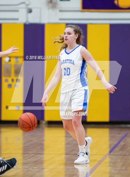 Thumbnail 2 in Saratoga Springs vs. Holy Redeemer (Amsterdam Holiday College Showcase) photogallery.