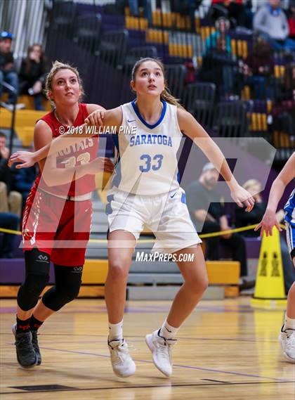 Thumbnail 2 in Saratoga Springs vs. Holy Redeemer (Amsterdam Holiday College Showcase) photogallery.