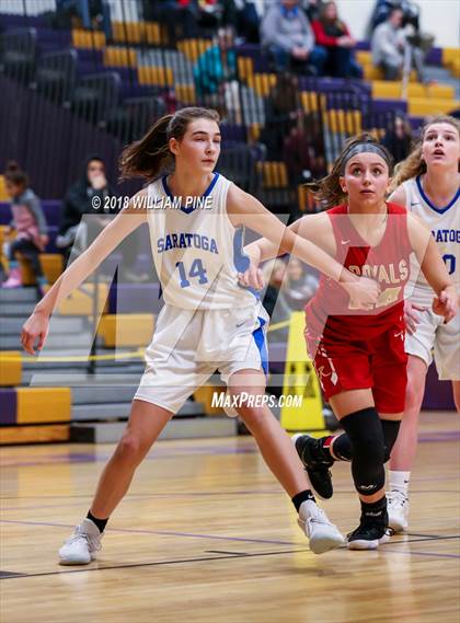 Thumbnail 3 in Saratoga Springs vs. Holy Redeemer (Amsterdam Holiday College Showcase) photogallery.