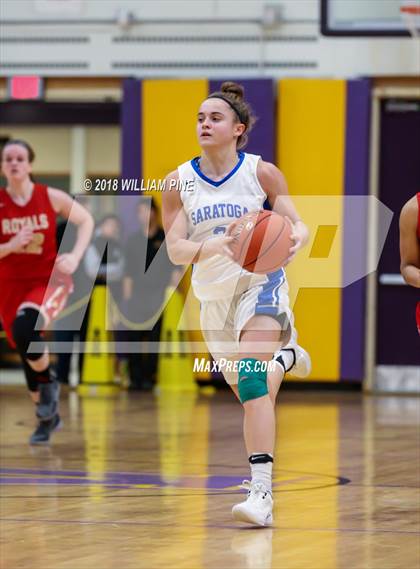 Thumbnail 2 in Saratoga Springs vs. Holy Redeemer (Amsterdam Holiday College Showcase) photogallery.