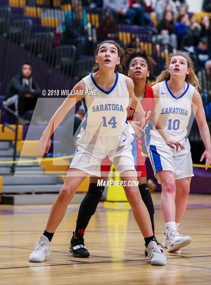 Thumbnail 3 in Saratoga Springs vs. Holy Redeemer (Amsterdam Holiday College Showcase) photogallery.