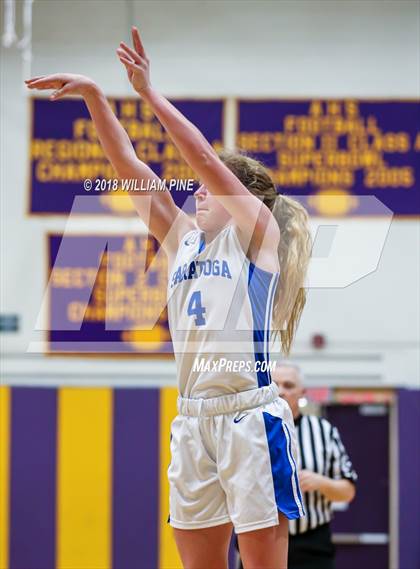 Thumbnail 1 in Saratoga Springs vs. Holy Redeemer (Amsterdam Holiday College Showcase) photogallery.