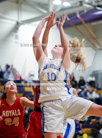 Thumbnail 1 in Saratoga Springs vs. Holy Redeemer (Amsterdam Holiday College Showcase) photogallery.