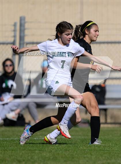 Thumbnail 2 in Incarnate Word vs East Central (NEISD Soccer Showcase) photogallery.