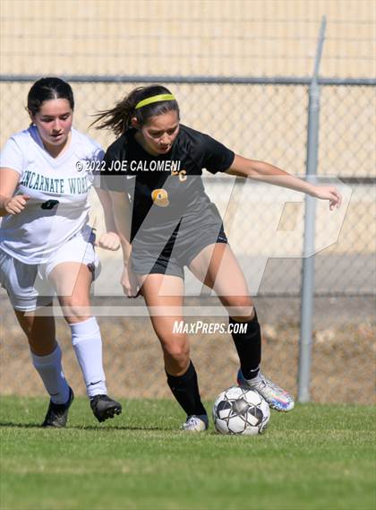 Thumbnail 1 in Incarnate Word vs East Central (NEISD Soccer Showcase) photogallery.