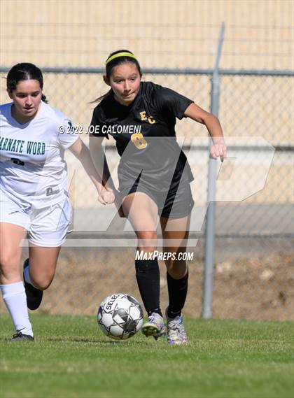 Thumbnail 2 in Incarnate Word vs East Central (NEISD Soccer Showcase) photogallery.