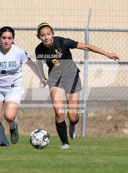 Thumbnail 1 in Incarnate Word vs East Central (NEISD Soccer Showcase) photogallery.