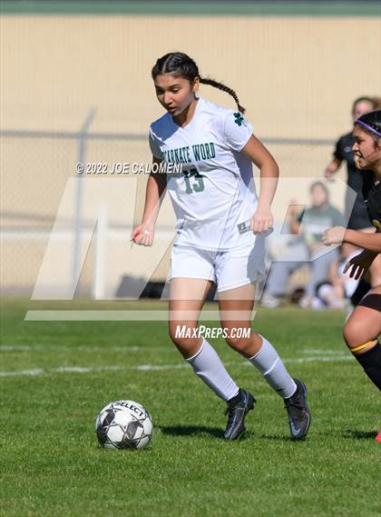 Thumbnail 2 in Incarnate Word vs East Central (NEISD Soccer Showcase) photogallery.