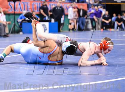 Thumbnail 2 in NCHSAA Individual Wrestling 2A Quarterfinals photogallery.