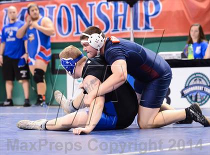 Thumbnail 2 in NCHSAA Individual Wrestling 2A Quarterfinals photogallery.