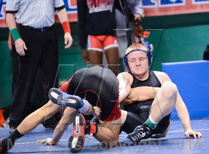 Thumbnail 1 in NCHSAA Individual Wrestling 2A Quarterfinals photogallery.