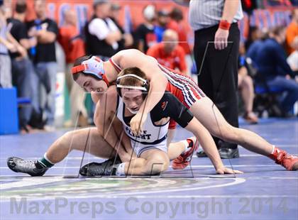 Thumbnail 1 in NCHSAA Individual Wrestling 2A Quarterfinals photogallery.