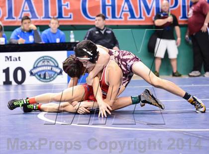 Thumbnail 3 in NCHSAA Individual Wrestling 2A Quarterfinals photogallery.