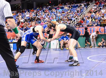 Thumbnail 1 in NCHSAA Individual Wrestling 2A Quarterfinals photogallery.