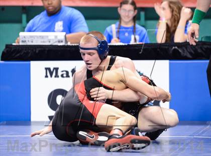 Thumbnail 1 in NCHSAA Individual Wrestling 2A Quarterfinals photogallery.