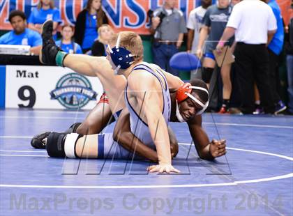 Thumbnail 3 in NCHSAA Individual Wrestling 2A Quarterfinals photogallery.