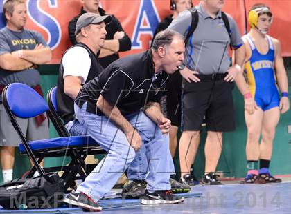 Thumbnail 2 in NCHSAA Individual Wrestling 2A Quarterfinals photogallery.