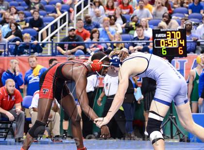 Thumbnail 2 in NCHSAA Individual Wrestling 2A Quarterfinals photogallery.