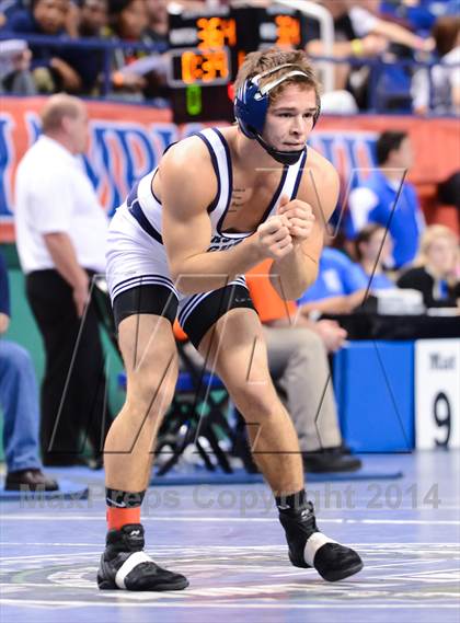 Thumbnail 2 in NCHSAA Individual Wrestling 2A Quarterfinals photogallery.