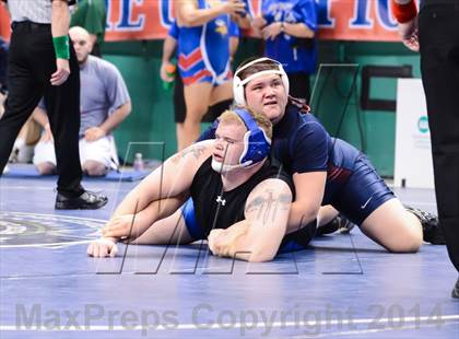 Thumbnail 3 in NCHSAA Individual Wrestling 2A Quarterfinals photogallery.