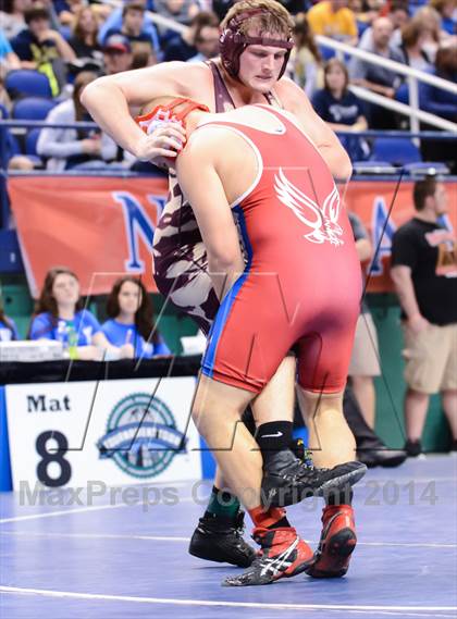 Thumbnail 3 in NCHSAA Individual Wrestling 2A Quarterfinals photogallery.