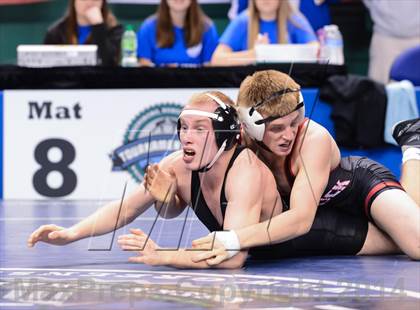 Thumbnail 1 in NCHSAA Individual Wrestling 2A Quarterfinals photogallery.