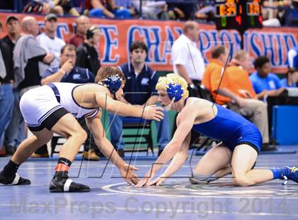 Thumbnail 1 in NCHSAA Individual Wrestling 2A Quarterfinals photogallery.