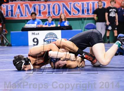 Thumbnail 1 in NCHSAA Individual Wrestling 2A Quarterfinals photogallery.