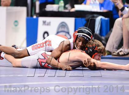 Thumbnail 3 in NCHSAA Individual Wrestling 2A Quarterfinals photogallery.
