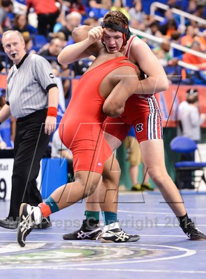 Thumbnail 1 in NCHSAA Individual Wrestling 2A Quarterfinals photogallery.