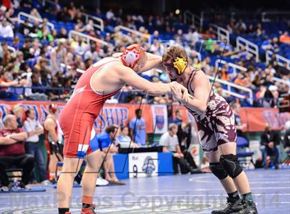Thumbnail 1 in NCHSAA Individual Wrestling 2A Quarterfinals photogallery.