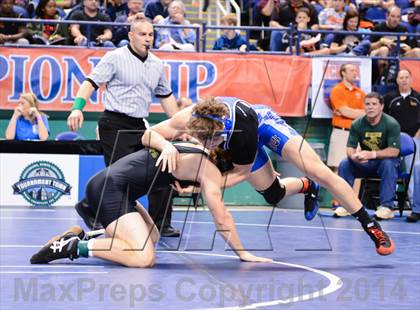 Thumbnail 1 in NCHSAA Individual Wrestling 2A Quarterfinals photogallery.