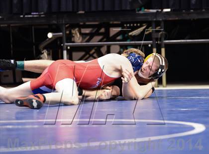 Thumbnail 1 in NCHSAA Individual Wrestling 2A Quarterfinals photogallery.