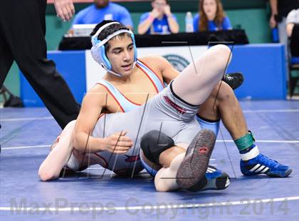 Thumbnail 2 in NCHSAA Individual Wrestling 2A Quarterfinals photogallery.