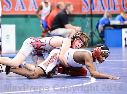 Thumbnail 1 in NCHSAA Individual Wrestling 2A Quarterfinals photogallery.