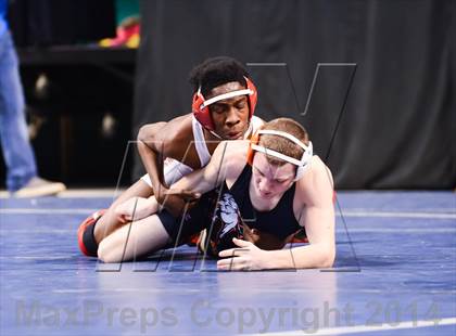 Thumbnail 2 in NCHSAA Individual Wrestling 2A Quarterfinals photogallery.