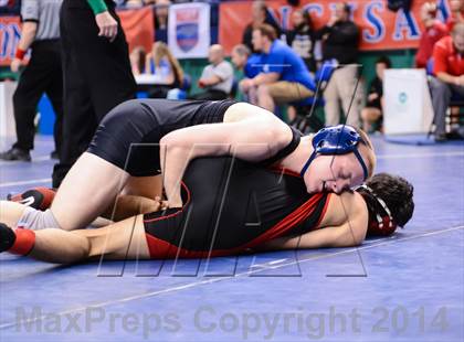 Thumbnail 2 in NCHSAA Individual Wrestling 2A Quarterfinals photogallery.